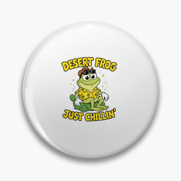 Item preview, Desert Frog Just Chillin' - Cute Goblincore Frog Illustration designed and sold by ismai6.