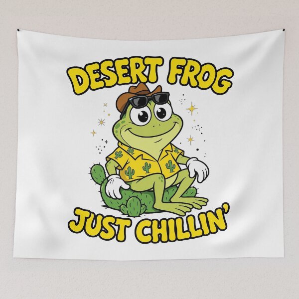 Item preview, Desert Frog Just Chillin' - Cute Goblincore Frog Illustration designed and sold by ismai6.