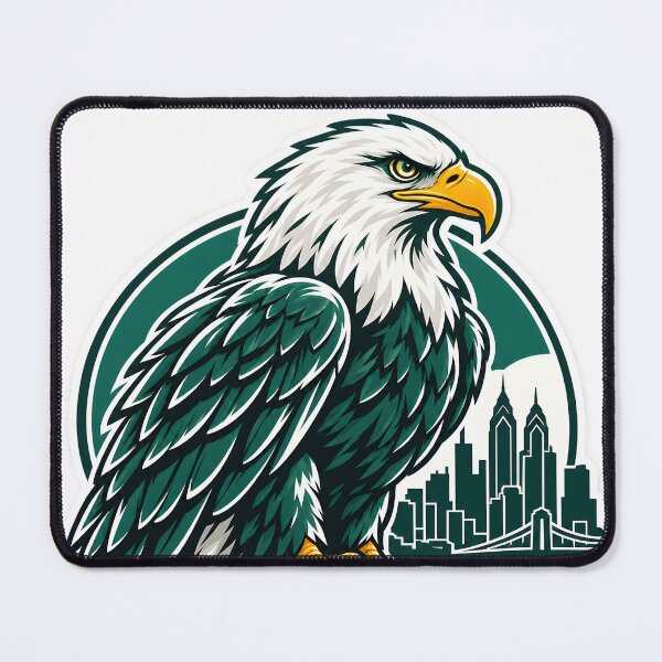 Item preview, Majestic Bald Eagle City designed and sold by SnapStickerHub.