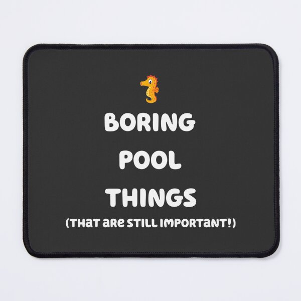 Item preview, Boring Pool Things Featuring Bluey and Chilli Heeler Fun Design designed and sold by Jujusolano02.