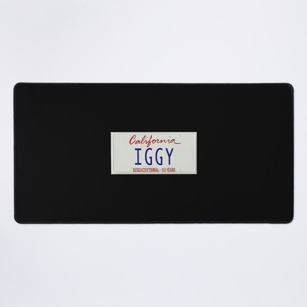 Item preview, IGGY California Style Vintage License Plate Design designed and sold by IseeRobots.