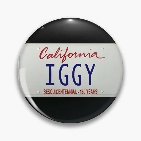 Artikelvorschau, IGGY California Style Vintage Nummernschilddesign entworfen und verkauft von IseeRobots.