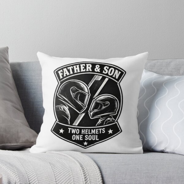 Item preview, Father & Son Two Helmets One Soul – Motorcycle Biker Design designed and sold by Bocianessco.