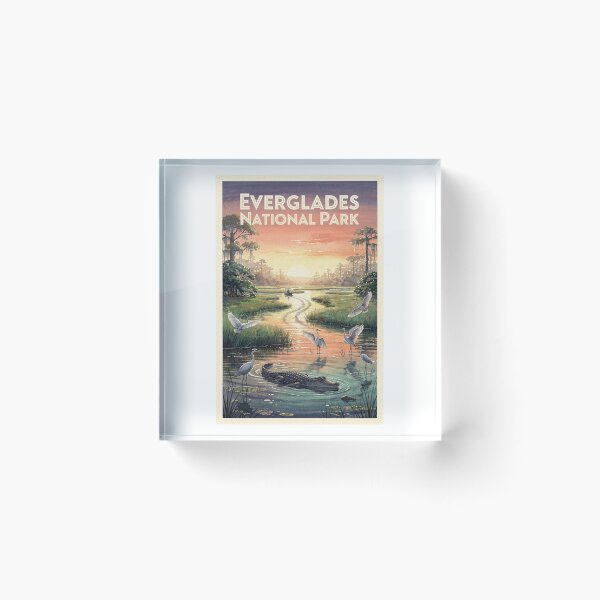 Item preview, Everglades National Park Florida Vintage Watercolor Travel designed and sold by Teelogic.