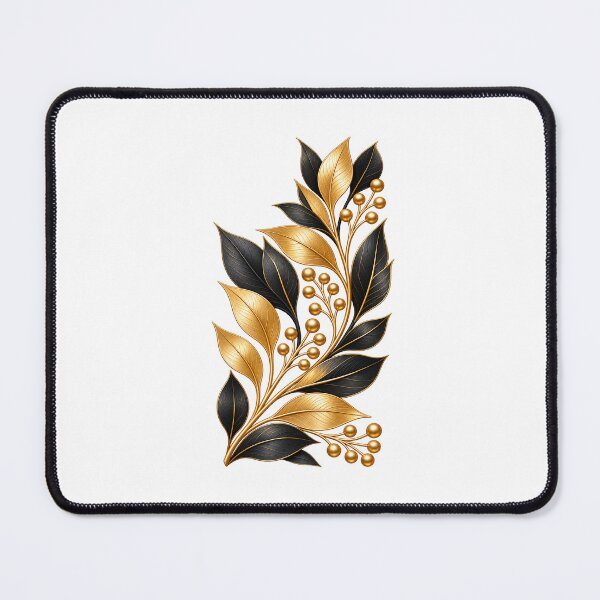 Item preview, golden and black leaves designed and sold by SABEHAT.