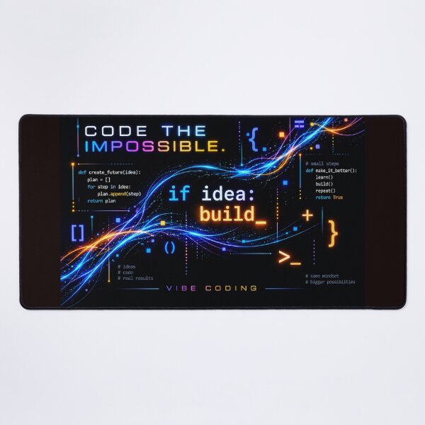 Item preview, Code the Impossible – Vibe Coding & Creative Coding designed and sold by lydoartgalaxy.