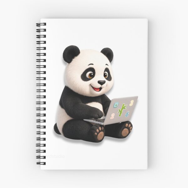 Item preview, Cute Panda Laptop Tech Sticker Decal Art designed and sold by EnginerdStudio.
