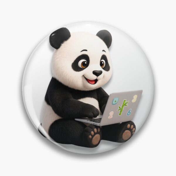 Item preview, Cute Panda Laptop Tech Sticker Decal Art designed and sold by EnginerdStudio.