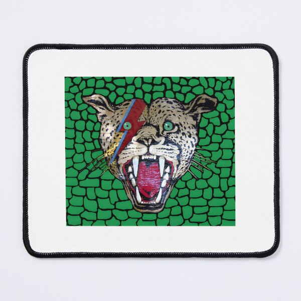 Item preview, Street Walking Cheetah with Large Head Illustration on Green Background designed and sold by IseeRobots.