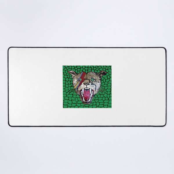 Item preview, Street Walking Cheetah with Large Head Illustration on Green Background designed and sold by IseeRobots.