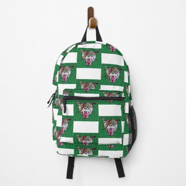 Item preview, Street Walking Cheetah with Large Head Illustration on Green Background designed and sold by IseeRobots.