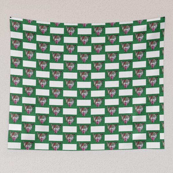 Item preview, Street Walking Cheetah with Large Head Illustration on Green Background designed and sold by IseeRobots.