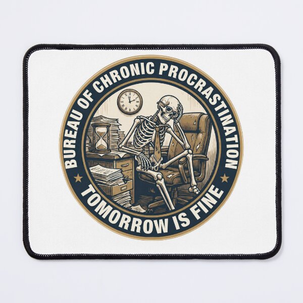 Item preview, Bureau of Chronic Procrastination Emblem designed and sold by Anno Meister.