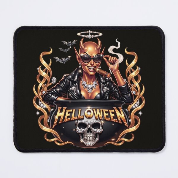 Item preview, Halloween She Devil Cigar Cauldron Glasses designed and sold by Voodoo Store Paranormal Collections.