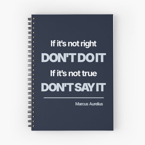 Item preview, If It’s Not Right Don’t Do It - Marcus Aurelius - Minimalist Style Stoic Quote - Light Version designed and sold by Stoic Core.