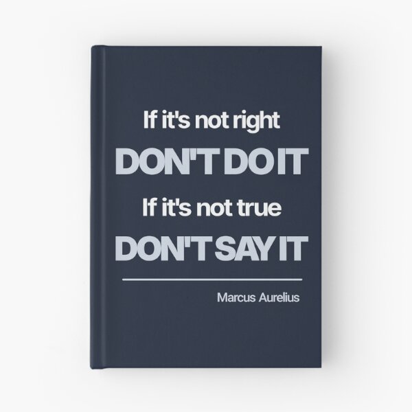 Item preview, If It’s Not Right Don’t Do It - Marcus Aurelius - Minimalist Style Stoic Quote - Light Version designed and sold by Stoic Core.