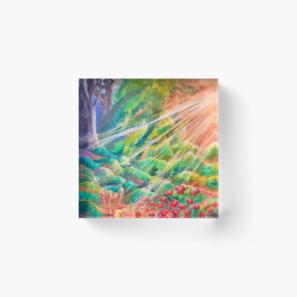 Item preview, ​Golden Rays in the Forest designed and sold by FruFralla.