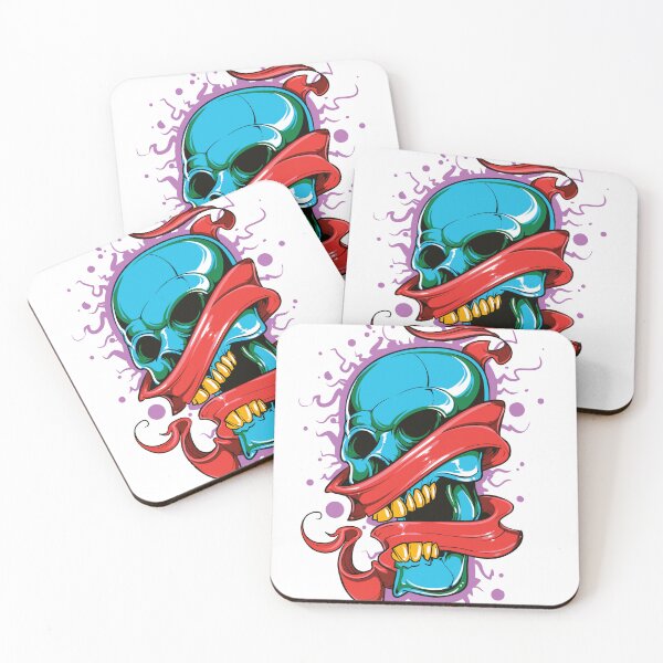 Item preview, blue skull designed and sold by DRFT Creations.