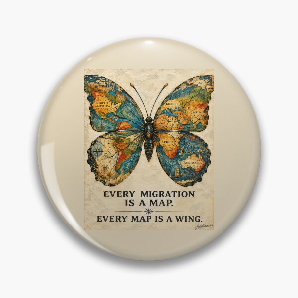 Item preview, Cartography Butterfly — Antique Map Wings Illustration designed and sold by Artisticanvas.