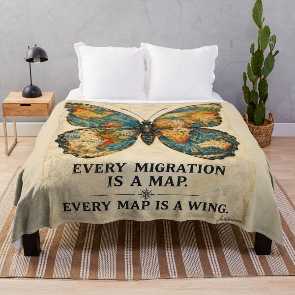 Item preview, Cartography Butterfly — Antique Map Wings Illustration designed and sold by Artisticanvas.