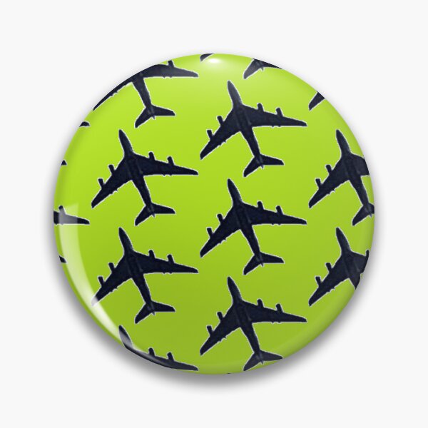 Item preview, Plane  Air Bus A380 Plane on Lime Green Back Ground designed and sold by Am Fear Liath Mòr Designs.