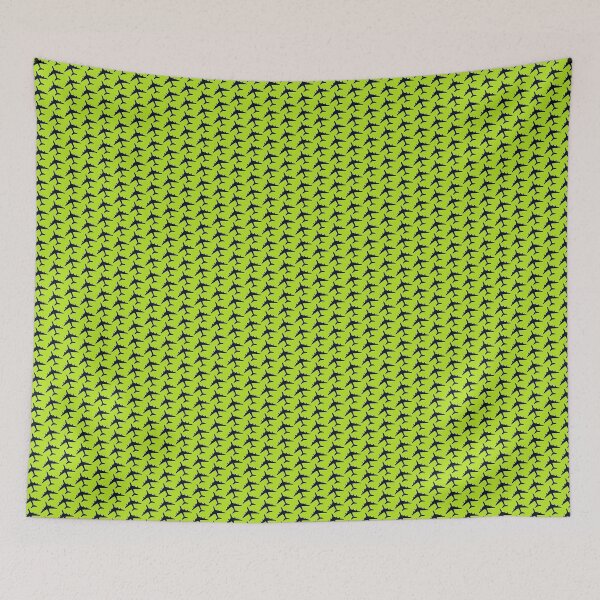 Item preview, Plane  Air Bus A380 Plane on Lime Green Back Ground designed and sold by Am Fear Liath Mòr Designs.