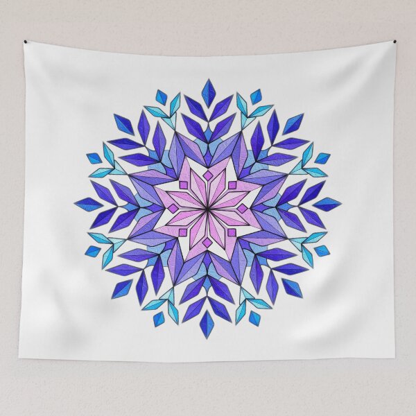 Item preview, Geometric Radiance of the Violet Lotus designed and sold by Anas Arts.