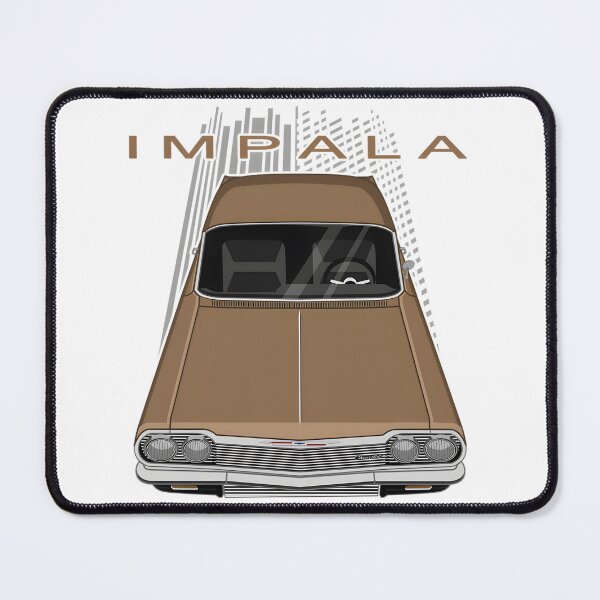 Item preview, Classic Chevrolet Impala SS in Tan Metallic - Vintage Car Illustration designed and sold by MidasMitty.