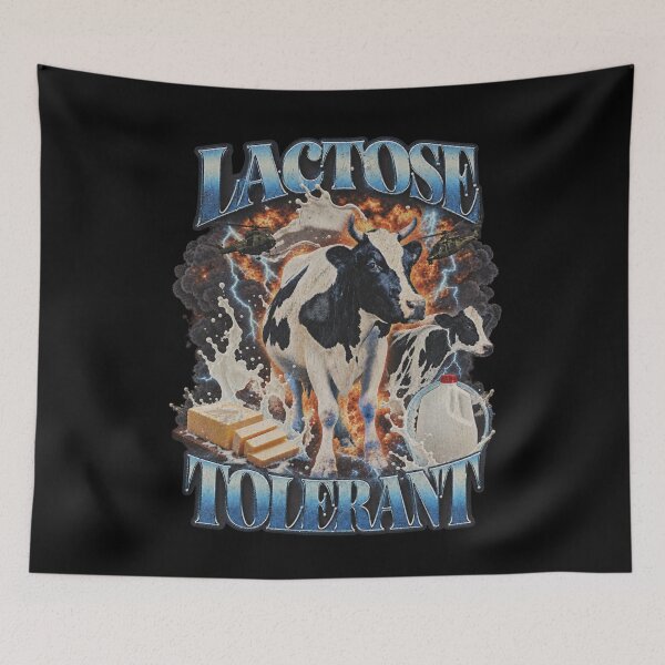 Item preview, Lactose Tolerant Cow Milk Explosion Vintage Dairy Humor designed and sold by AmiGraph.