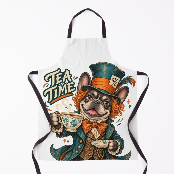 Item preview, Tea Time French Bulldog Gentleman designed and sold by ArtikaCreative.