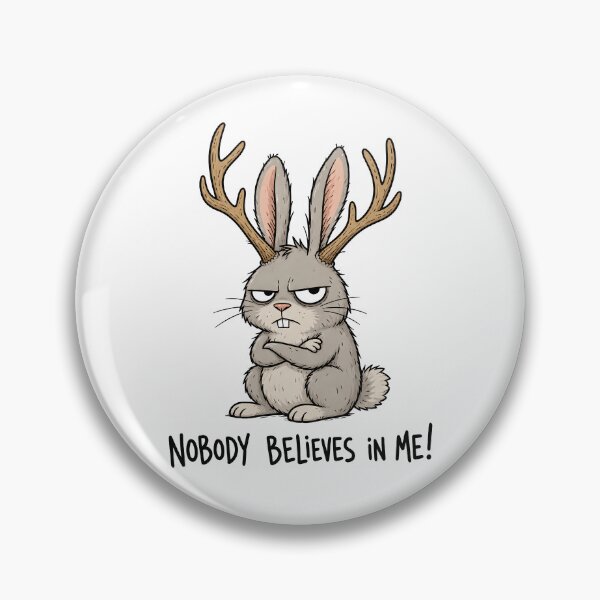 Item preview, Grumpy Jackalope Funny Cryptid Cartoon designed and sold by ShirtWreck.