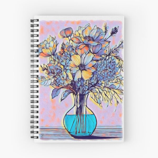Item preview, Flowers Bouquet in a Crystal Vase designed and sold by Anas Arts.