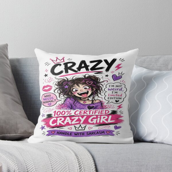 Item preview, 100% Certified Crazy Girl - Who Needs Normal Alt Aesthetic T-Shirt designed and sold by Sushikidsntoddlers.