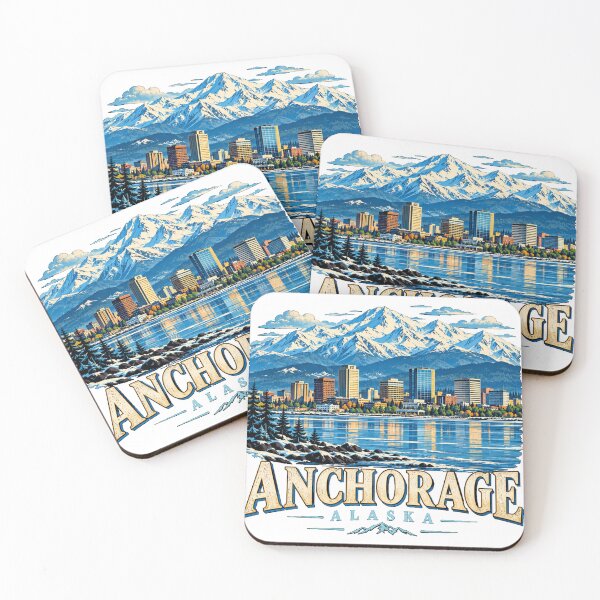 Artikelvorschau, Vintage-Reisesouvenir aus Anchorage, Alaska – Geschenk zu Wahrzeichen entworfen und verkauft von MichaeIRellov.