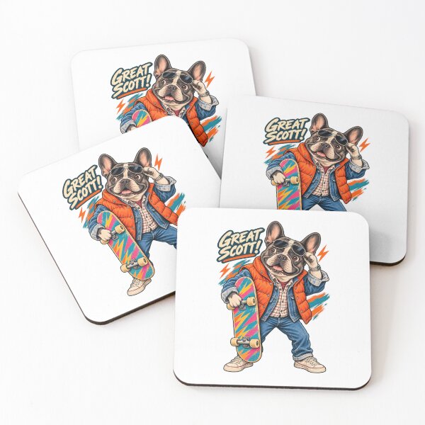 Item preview, Retro French Bulldog Skateboarder designed and sold by ArtikaCreative.