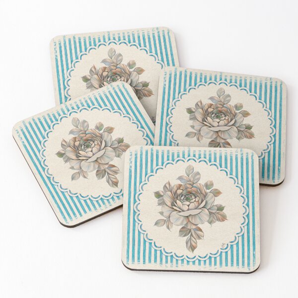 Item preview, Roses Trapped with Striped Background designed and sold by Anas Arts.