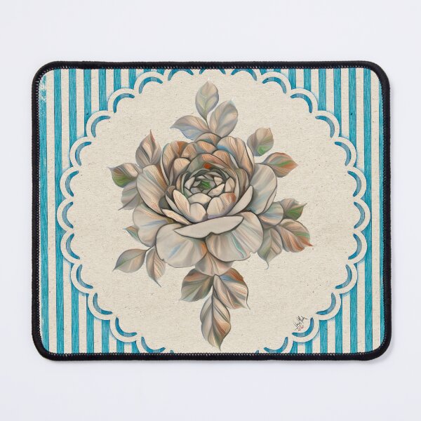 Item preview, Roses Trapped with Striped Background designed and sold by Anas Arts.