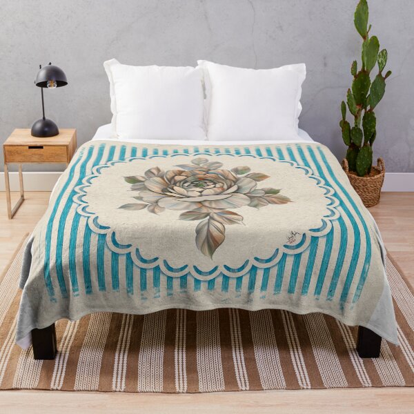 Item preview, Roses Trapped with Striped Background designed and sold by Anas Arts.