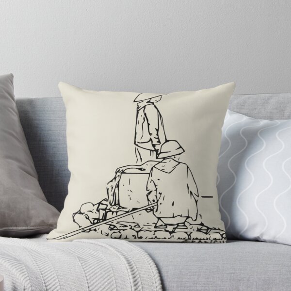 Item preview, Ban Gioc Waterfall Boatmen | Minimalist Vietnam Line Art designed and sold by Francicci.