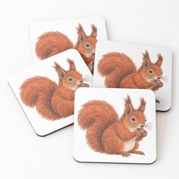 Item preview, Red squirrel – forest animal designed and sold by JOANNASKAH.