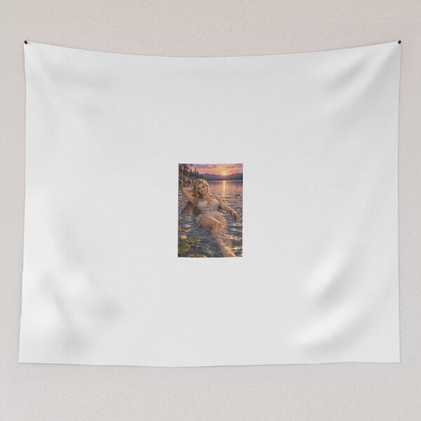Item preview, Astrid Aurelia in a peaceful sunset lake designed and sold by CathryneDelamort.
