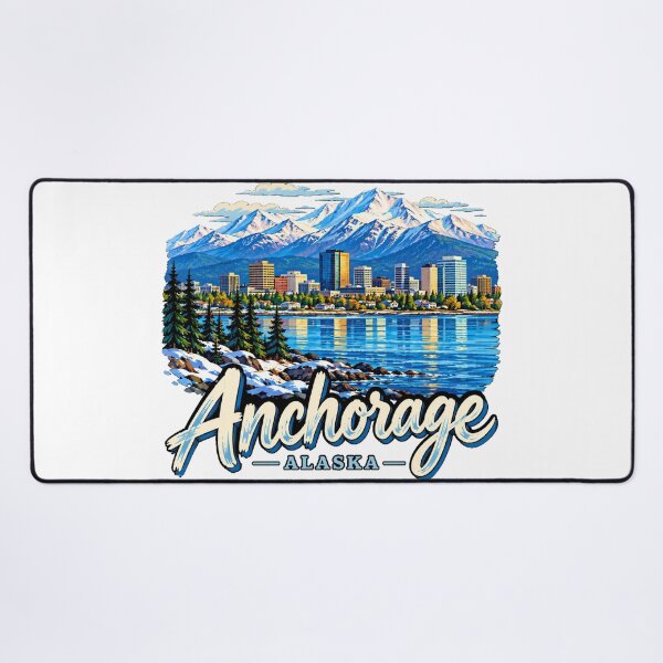 Item preview, Hand Drawn Anchorage Alaska Travel Souvenir Landmark Gift designed and sold by MichaeIRellov.