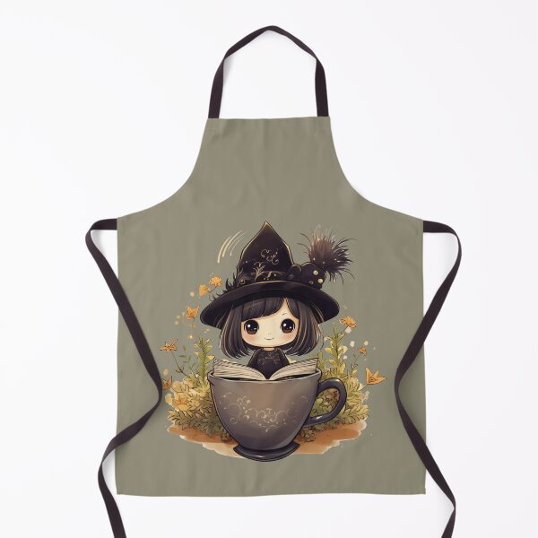 Item preview, A sorceress in a cup; Halloween art – 05 designed and sold by MadamPaperHazel.