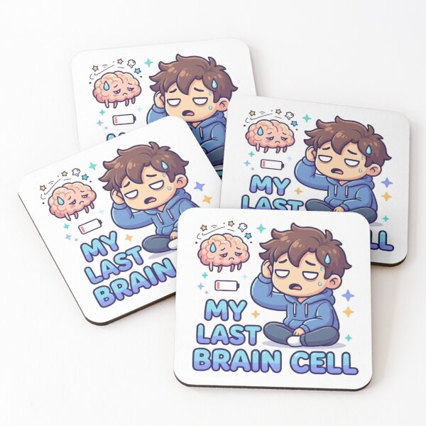 Item preview, My Last Brain Cell Funny Meme Sticker designed and sold by sawanrmodi.