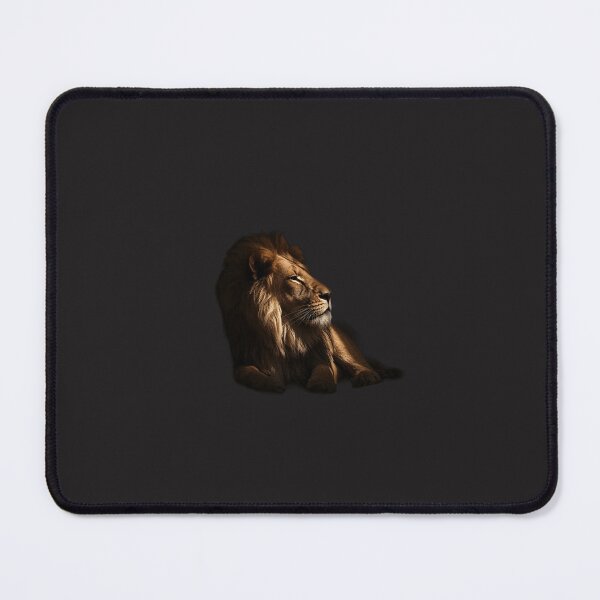 Item preview, The Recovery Master Calm Lion Profile Dramatic Lighting Wildlife Design designed and sold by Bennie Singh.