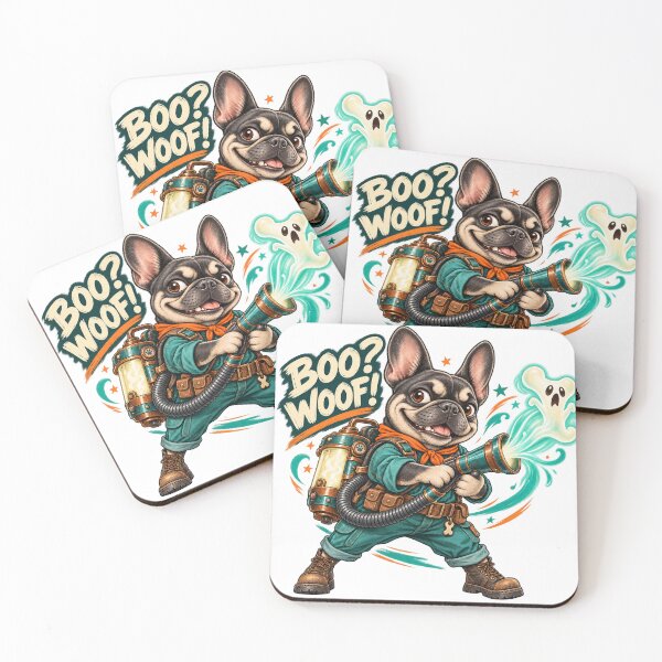 Item preview, Boo Woof French Bulldog Ghost Hunter designed and sold by ArtikaCreative.