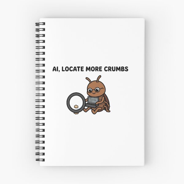 Item preview, AI Locate More Crumbs - Funny Roach Prompt Engineer Sticker designed and sold by ismai6.