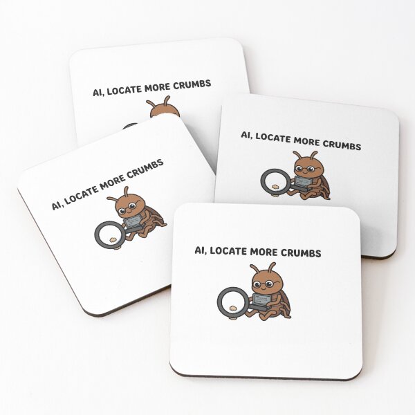 Item preview, AI Locate More Crumbs - Funny Roach Prompt Engineer Sticker designed and sold by ismai6.