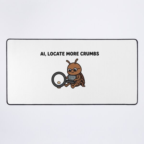 Item preview, AI Locate More Crumbs - Funny Roach Prompt Engineer Sticker designed and sold by ismai6.
