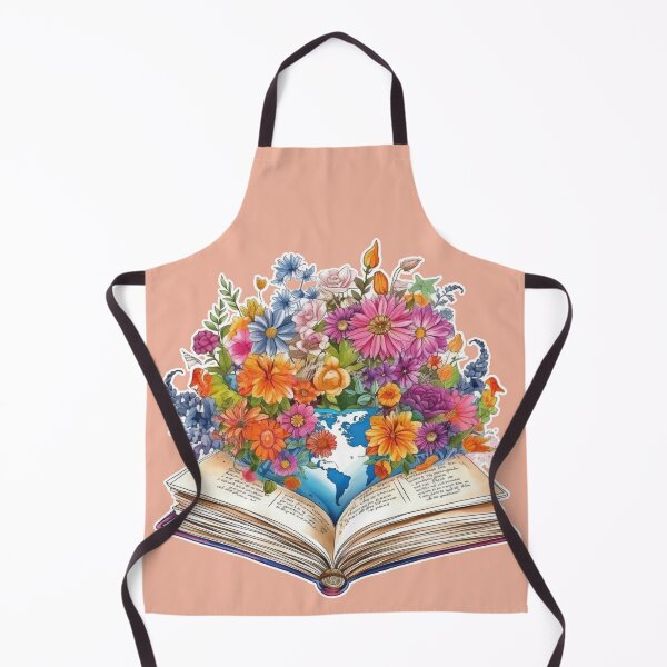 Item preview, A book with world map and colorful flowers - 01 designed and sold by MadamPaperHazel.